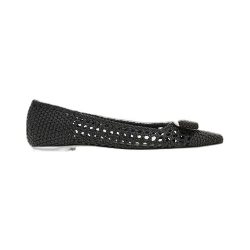Ferragamo New Vara Buckle Ballet Flats