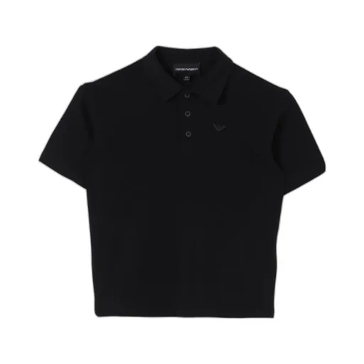 Emporio Armani Kids Logo Patch Polo Shirt