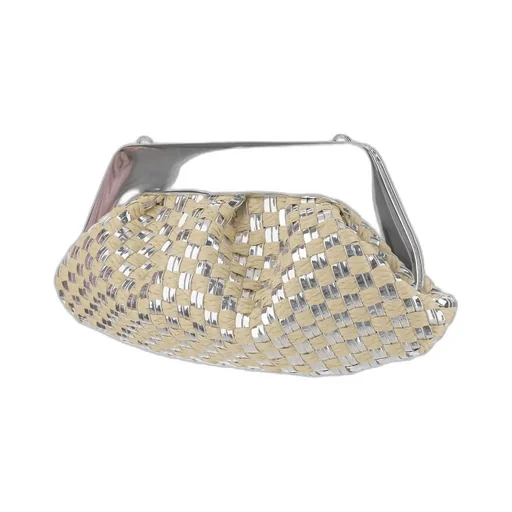 Themoirè Emera Weaved Clutch Bag