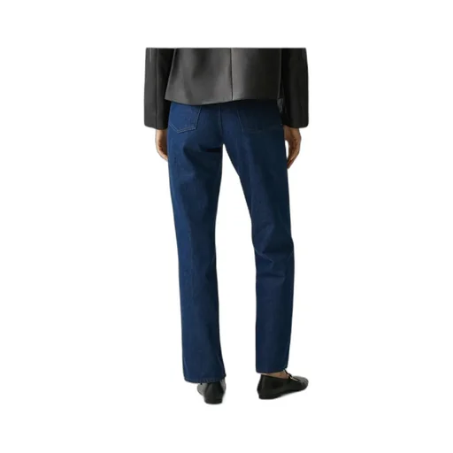 High-Waisted Straight Trousers In Relaxed Denim