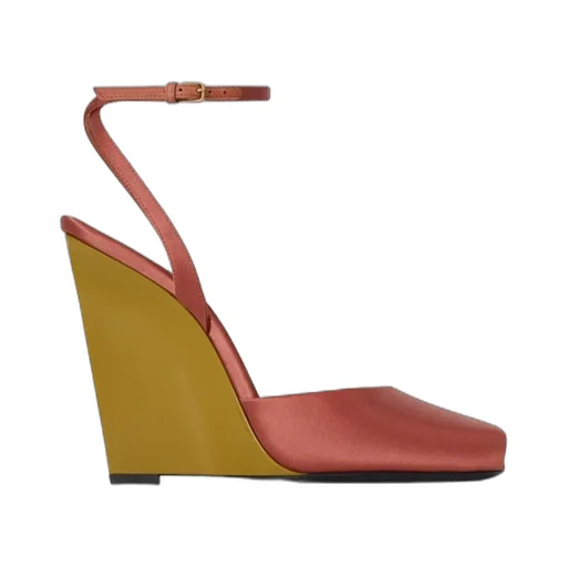 Saint Laurent La Scandale Wedge Sandals