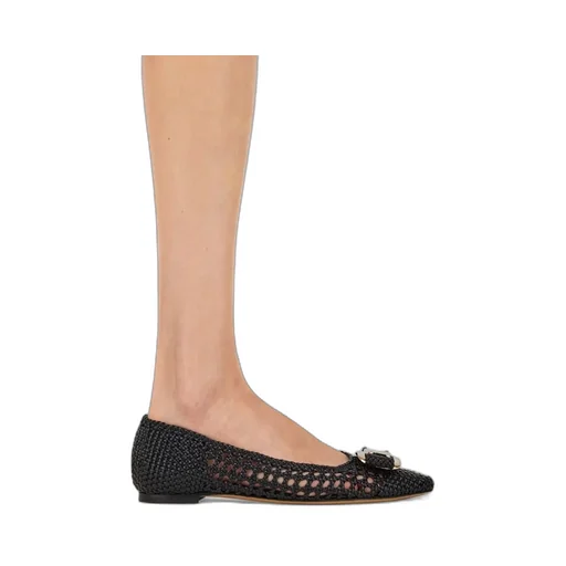 Ferragamo New Vara Buckle Ballet Flats