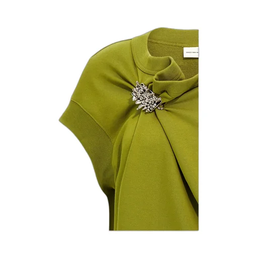 Dries Van Noten Sleeveless Pleated Sweatshirt