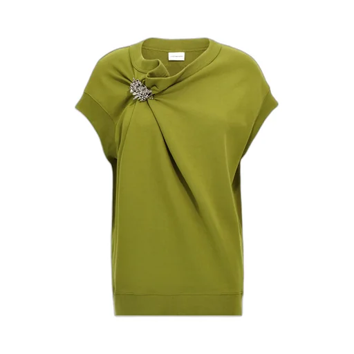 Dries Van Noten Sleeveless Pleated Sweatshirt