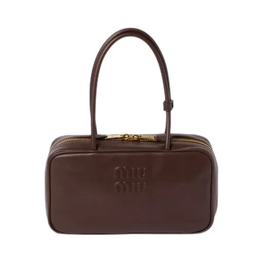 Miu Miu Embossed Zipped Handbag