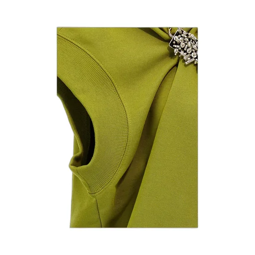 Dries Van Noten Sleeveless Pleated Sweatshirt