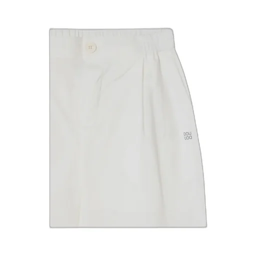 Douuod Kids Logo Lettering Pleated Pants