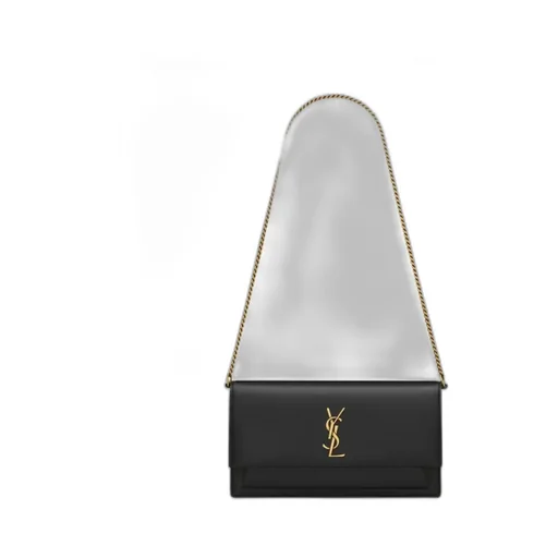 Saint Laurent Sunset Foldover Top Clutch Bag
