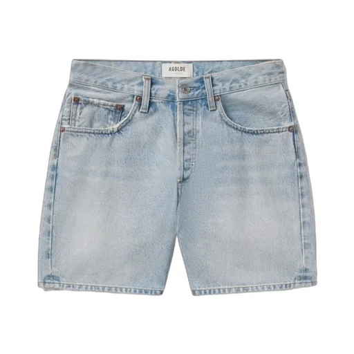 Agolde V-Waist Wide-Leg Shorts