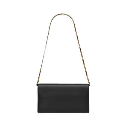 Saint Laurent Sunset Foldover Top Clutch Bag
