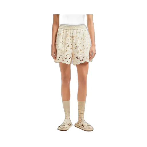 Floral Macramé Shorts