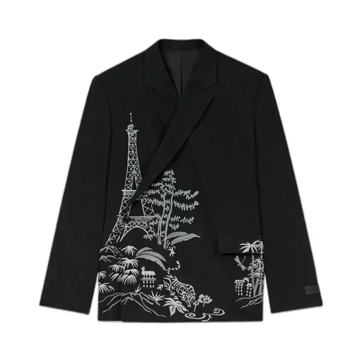 Embroidered Tailored Kimono Jacket Kenzo Paris Jungle