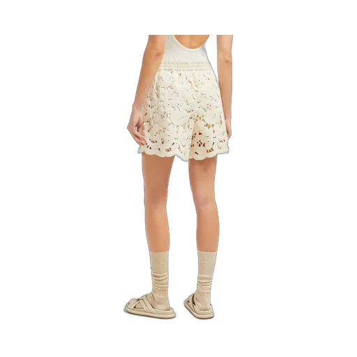 Floral Macramé Shorts