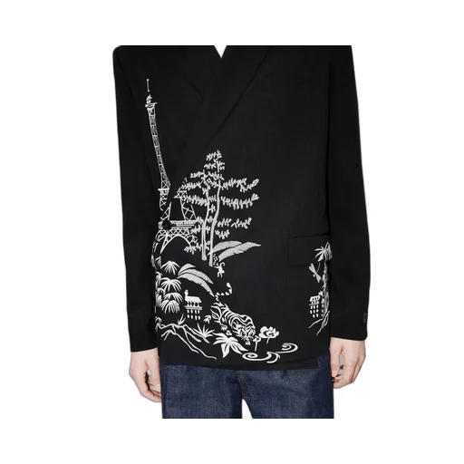 Embroidered Tailored Kimono Jacket Kenzo Paris Jungle