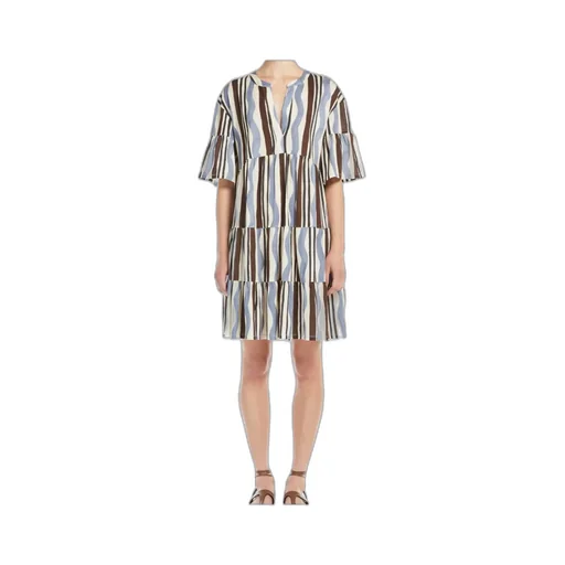 Weekend Max Mara All-Over Patterned Crewneck Dress