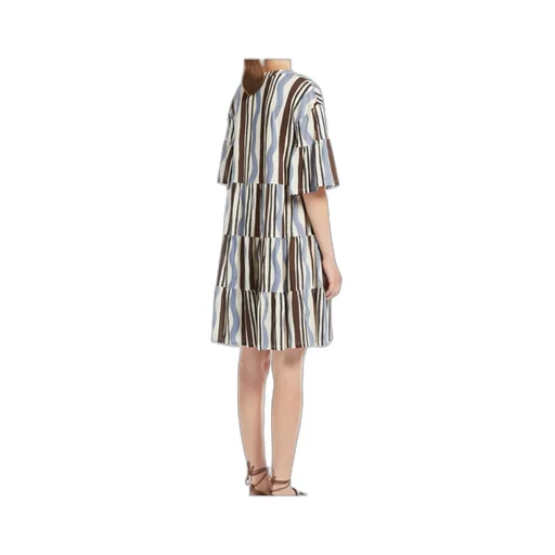 Weekend Max Mara All-Over Patterned Crewneck Dress