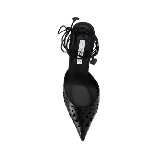 Aquazzura Lace-Up Pointed Toe Pumps