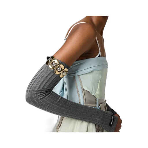 Leather And Metal Bracelet