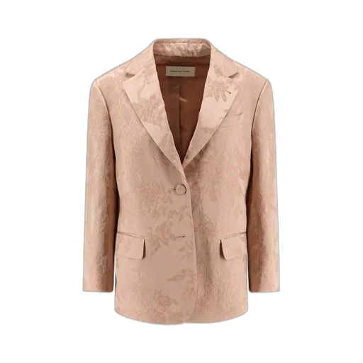 Dries Van Noten Floral Jacquard Single-Breasted Blazer