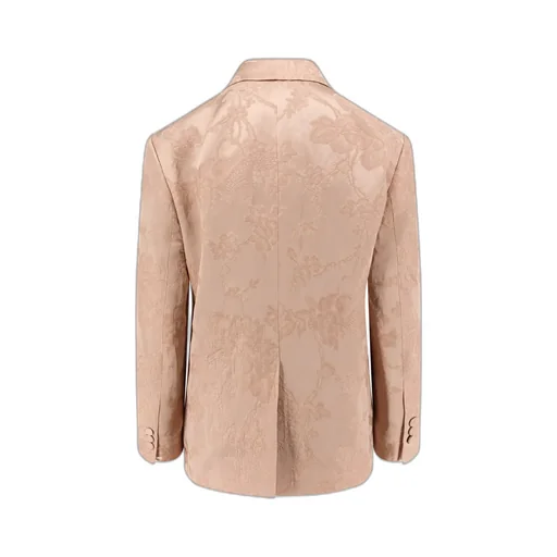 Dries Van Noten Floral Jacquard Single-Breasted Blazer