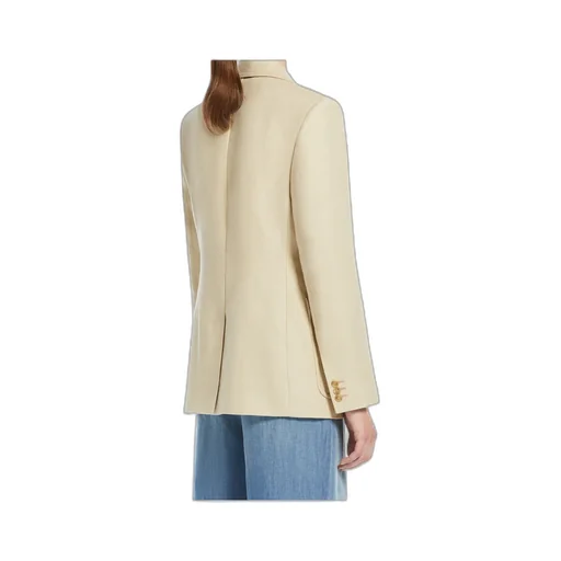 Cotton And Linen Single-Breasted Blazer