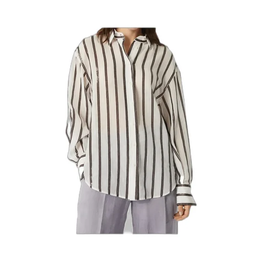 Brunello Cucinelli Sequin Embellished Long-Sleeved Shirt