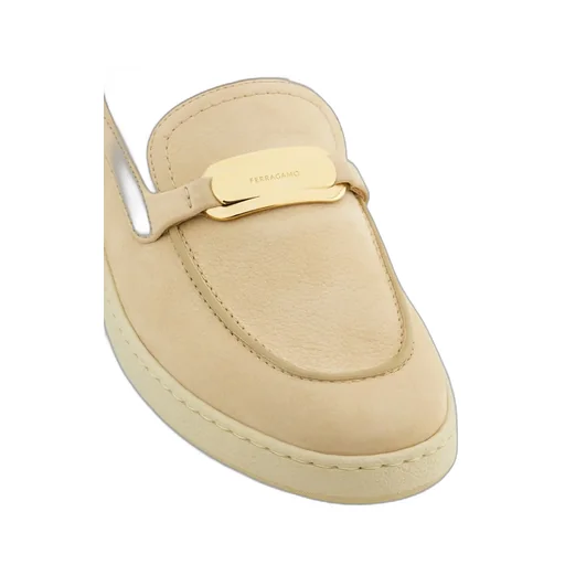 Ferragamo New Vara Buckle Slip On Shoes