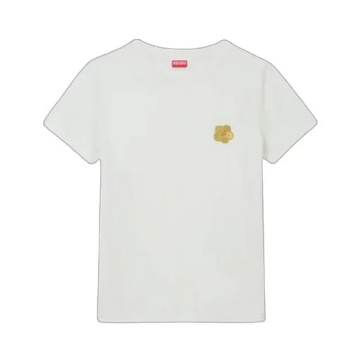 Embroidered Cotton T-Shirt Boke Flower