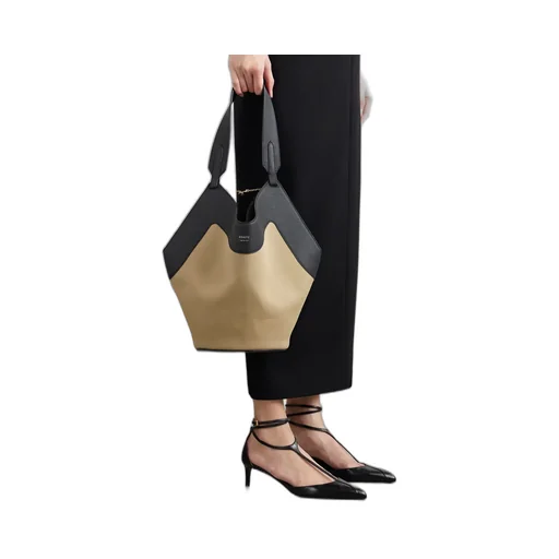 Small Lotus Leather Tote
