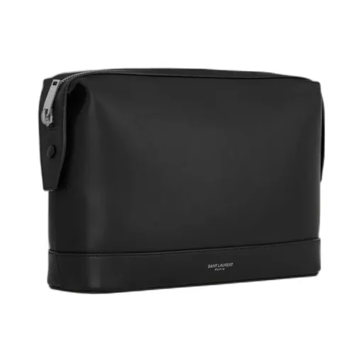 Saint Laurent Paris Small Pouch In Leather