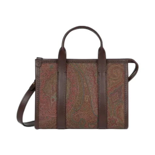 Etro Mini Paisley-Jacquard Zip Fastened Tote Bag