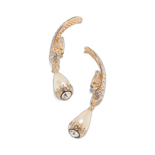 Faux-Pearl Drop Earrings