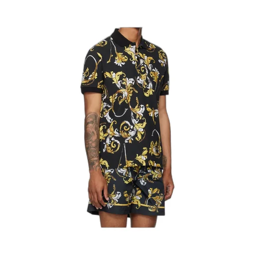 Versace Jeans Couture Baroque Print Polo Shirt