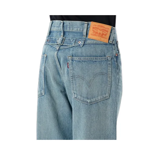 Junya Watanabe Logo-Patch Wide-Leg Jeans