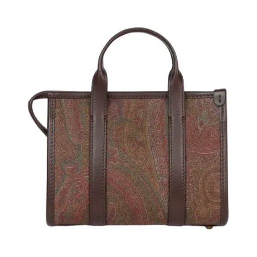 Etro Mini Paisley-Jacquard Zip Fastened Tote Bag