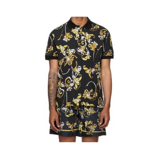 Versace Jeans Couture Baroque Print Polo Shirt