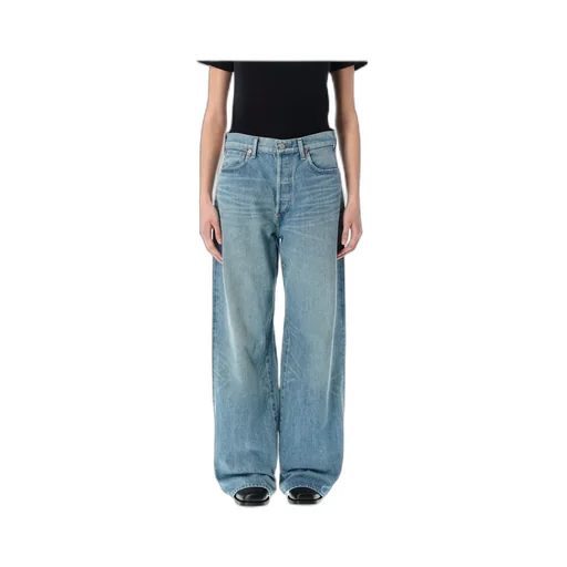 Junya Watanabe Logo-Patch Wide-Leg Jeans
