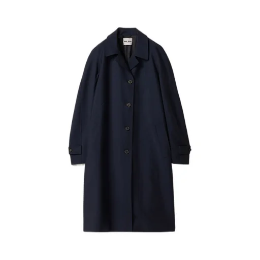 Miu Miu Button-Up Long Coat