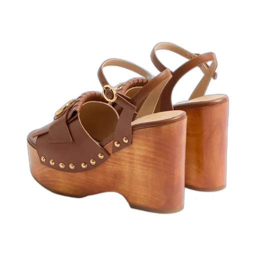 Valentino Vlogo Plaque Fringed Edge Sandals