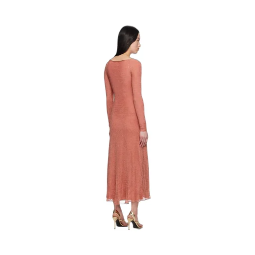 AlaÏA Mesh Knit Long Dress