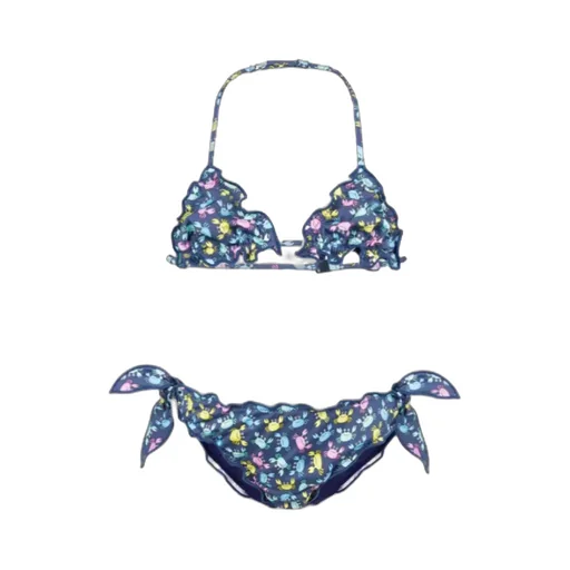 Crab Print Triangle Bikini Set