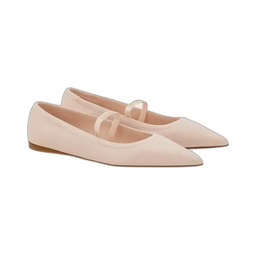 Ballet Flat With Ankle Ribbon