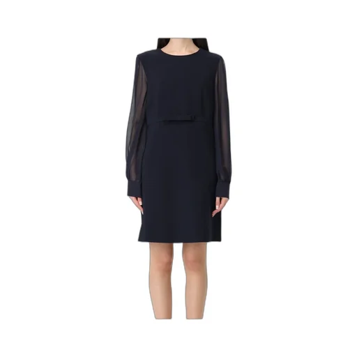 Max Mara Studio Ritmo Crewneck Long-Sleeved Dress