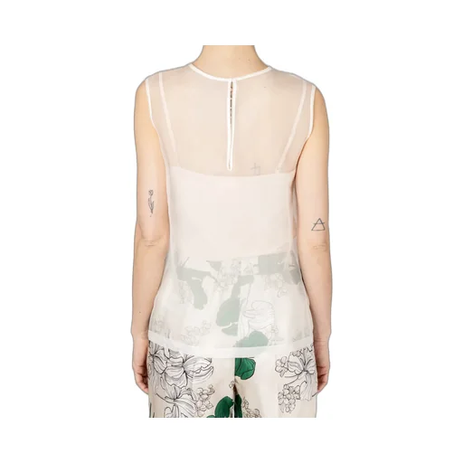 P.A.R.O.S.H. Semi-Sheer Sleeveless Top
