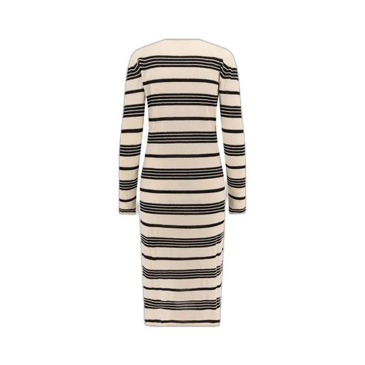Moncler Striped Long-Sleeve Dress