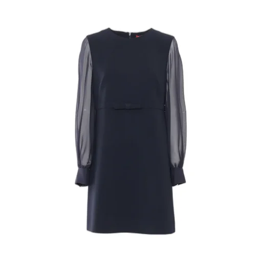 Max Mara Studio Ritmo Crewneck Long-Sleeved Dress