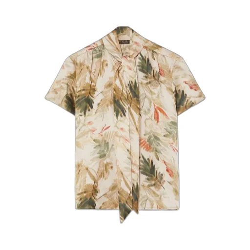 Loro Piana Febe Botanical Motif Shirt