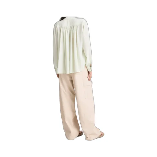 Pleated Silk Shirt
