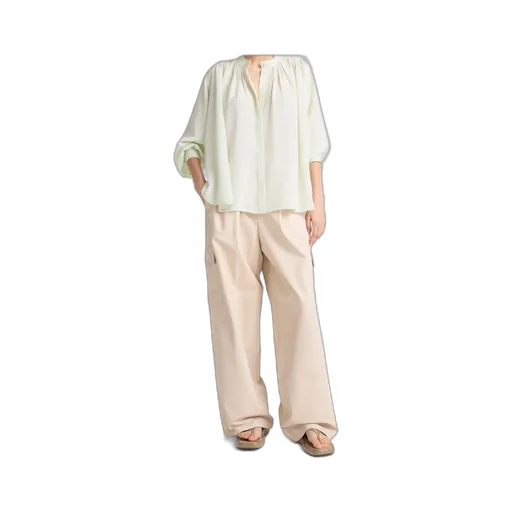 Pleated Silk Shirt