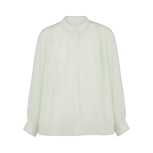 Pleated Silk Shirt